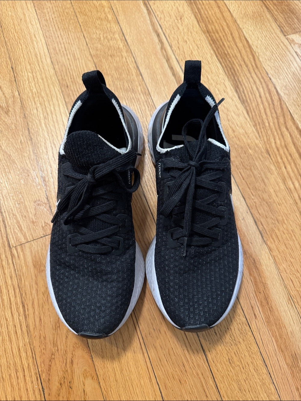 Women’s Nike Black Knit Lace-Up Sneakers